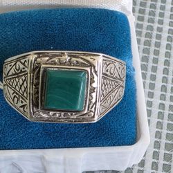 Men's Sterling Silver Jade Size 12