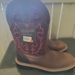 Wolverine Cowboy Style Work Boots Size 10 W