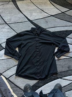2000 black button up