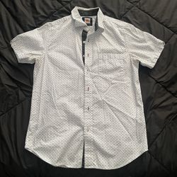 Men’s Small White Button Up Tshirt