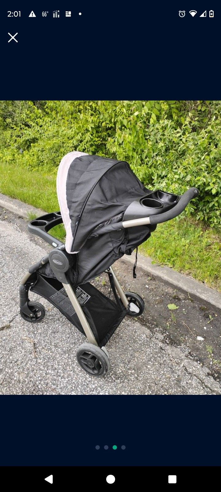 Baby Stroller Diapers And 3 Cans Of Baby Formula