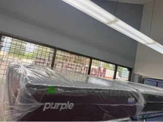 QUEEN SIZE PURPLE RESTORE PREMIER MATTRESS & BOX SPRING BED SET