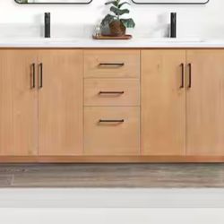 San 72 in.W x 22 in.D x 33.8 in.H Double Sink Bath Vanity