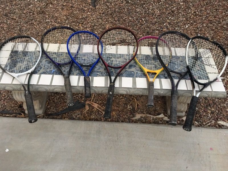5 tennis racquets 2 Racquet ball racquet