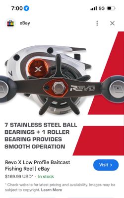 Abu Garcia Revo X LP Baitcast Reel 7+1