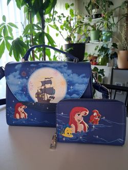 Little Mermaid  Loungefly bag with Wallet