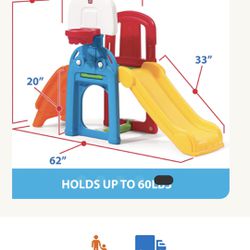 Kids Slide And Basketball Climbing Toy Steps2