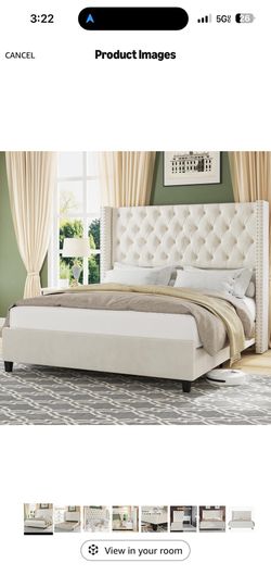 Bed frame with headboard (Pending pickup)