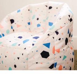 Kid’s Bean Bag Chair - Big Joe Milano/ Color: Dolce Terrazzo (2ft Small)