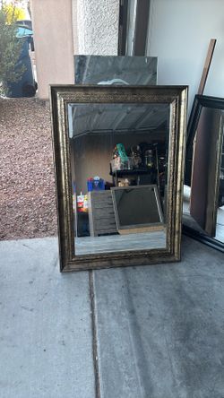 Decorative Mirror With Gold Edges