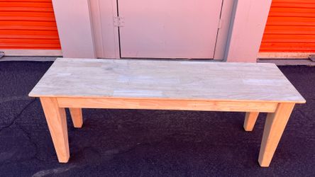 Solid Pine Wood Patio/Garden Bench