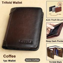 Leather Trifold Wallet