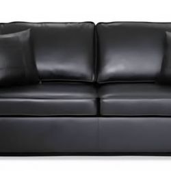 Queen Leather Sleeper Sofa