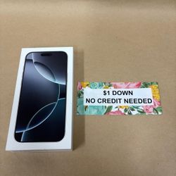 Apple IPhone 16 Pro Max 5G - Only $1 Today Pay The Rest Later! 
