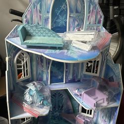 Disney Frozen Ice Castle Dollhouse By Muskrat
