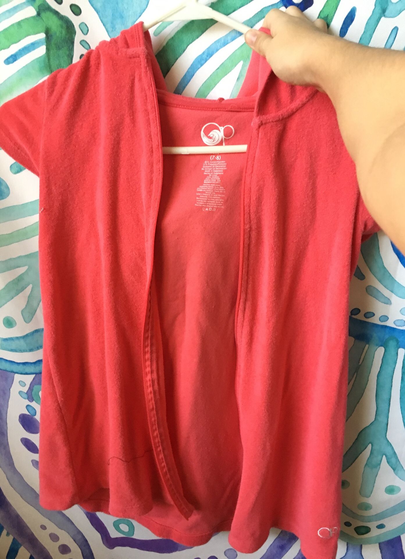 OP (7-8) Pink beach cover up