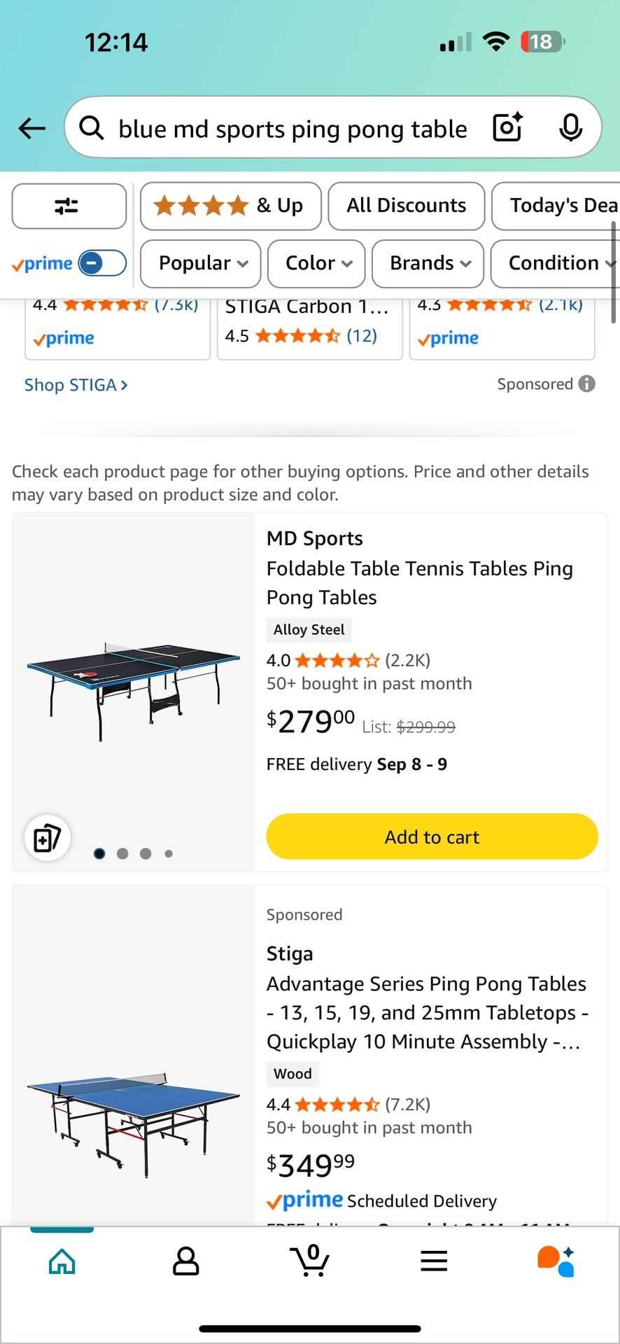 MD SPORT PING PONG TABLE