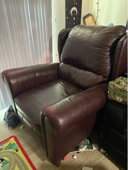 Brown Leather Recliner