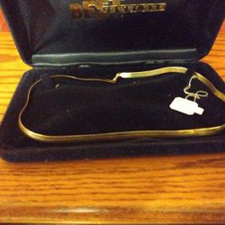 Gentleman's 14k 20inch 9.5mm Flat Herringbone Necklace