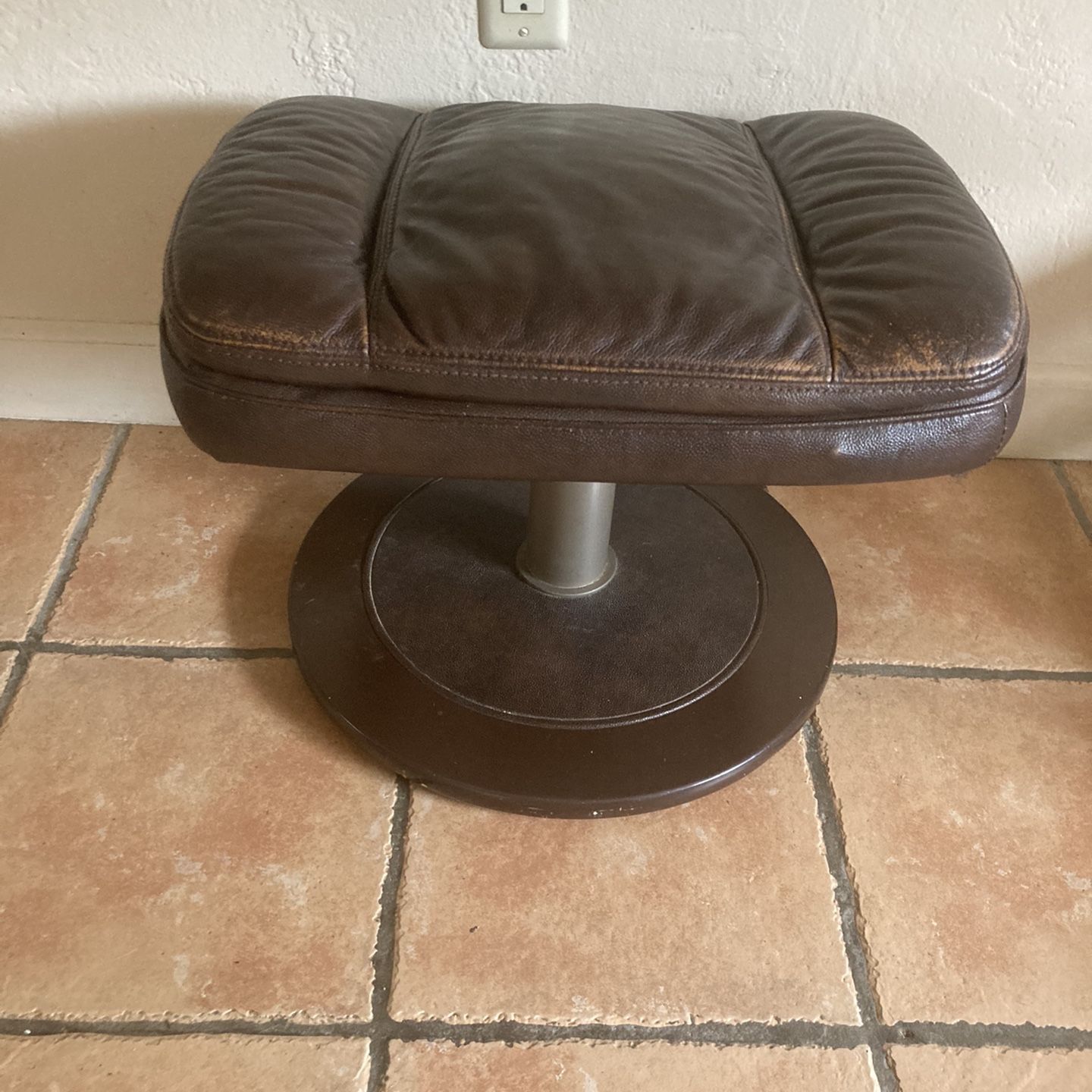 Leather Ottoman