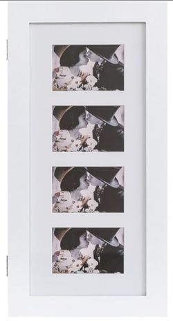White Wall-Mounted Jewelry Cabinet with Mirror