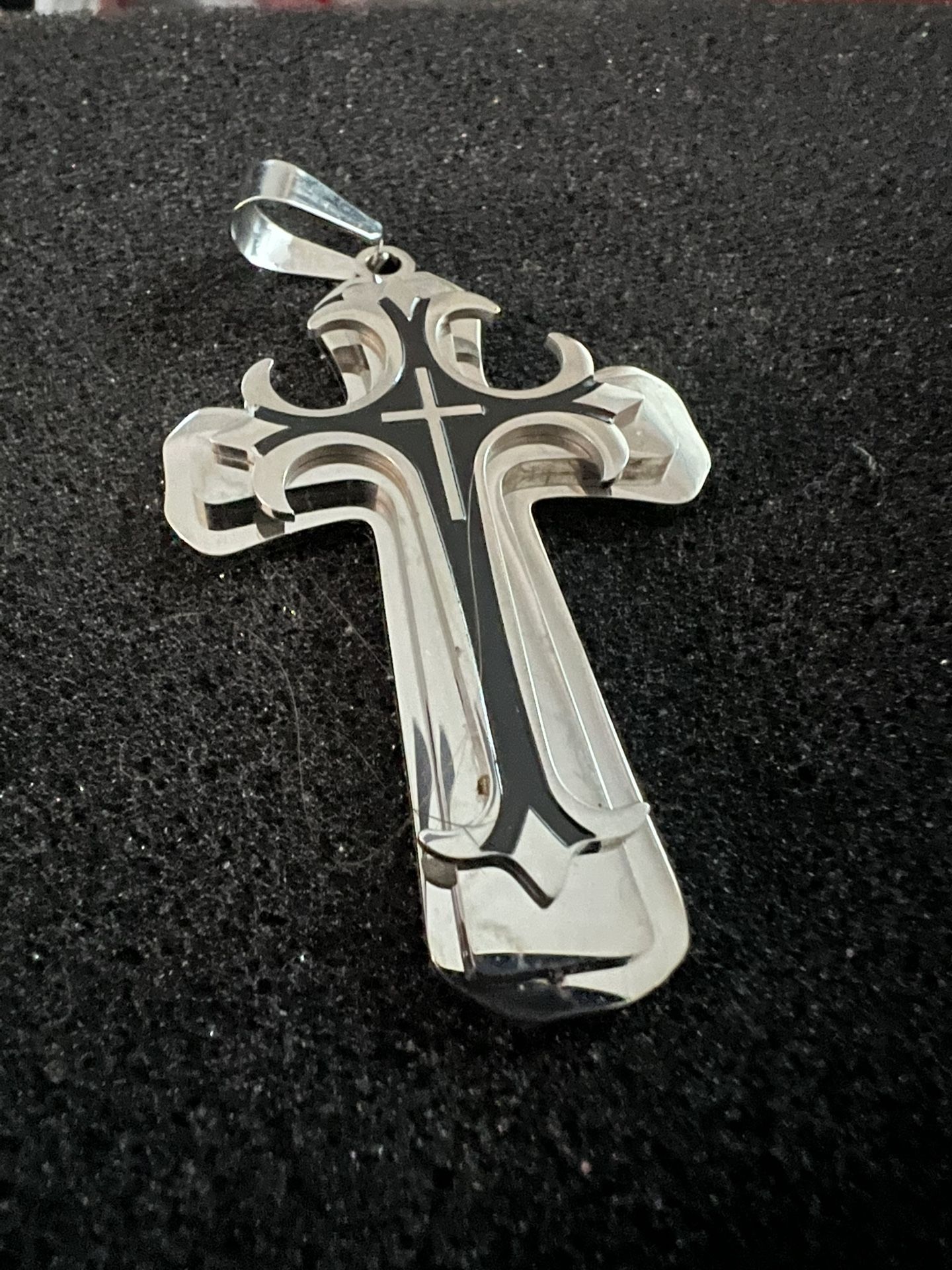 Necklace, Bracelet And Crucifix Set New