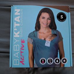 Baby K'tan Active Baby Carrier, Black, Small (used)