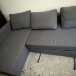 Sleeper sectional,3 seat w/storage