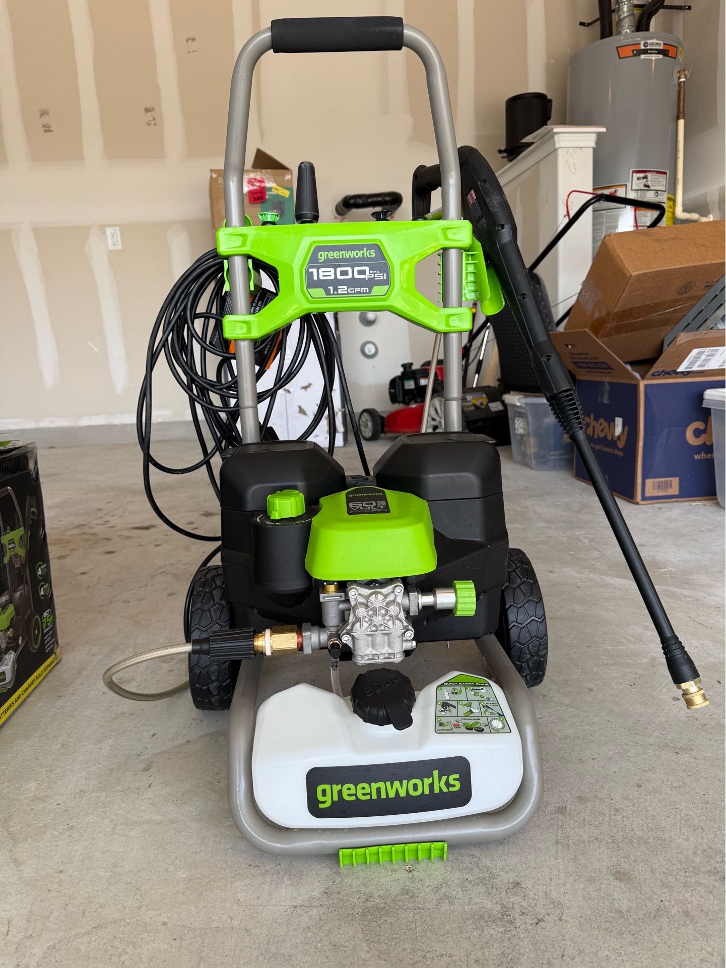 Green works electric 60V 1800 PSI PRESSURE WASHER