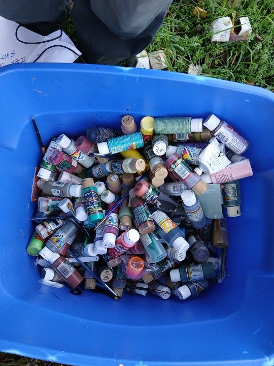 Many Acrylic Paint Colors