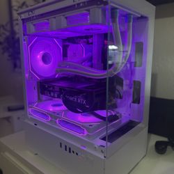 White Gaming Pc Computer Desktop RTX 4060 / Ryzen 5 4500