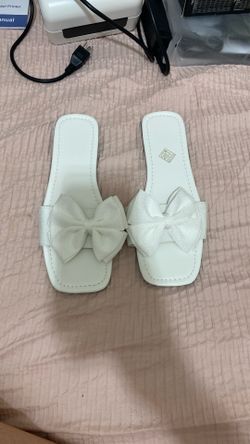 White sandals