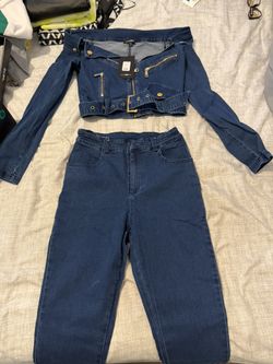Fashion Nova Denim 2 Piece 