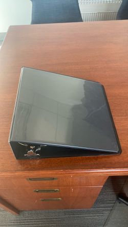 4 Inch D-Ring binders clear cover/black