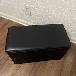 Small Black Storage Bin 