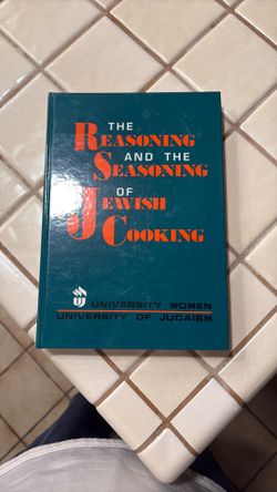 Hard Paper Book The Reasoning And The Seasoning Of Jewish Cooking