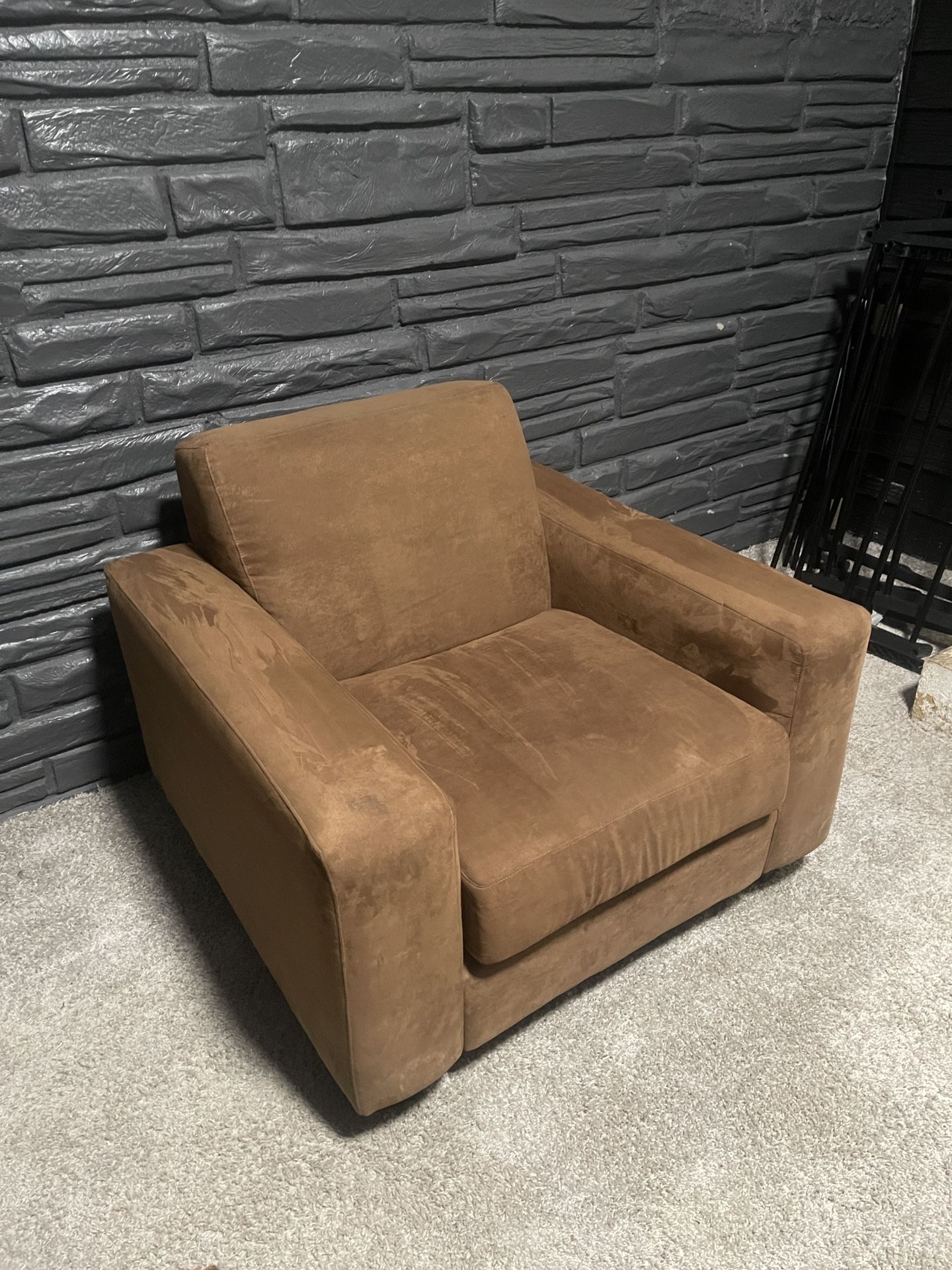 Suede Brown Chair