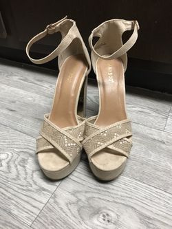 Beige heels