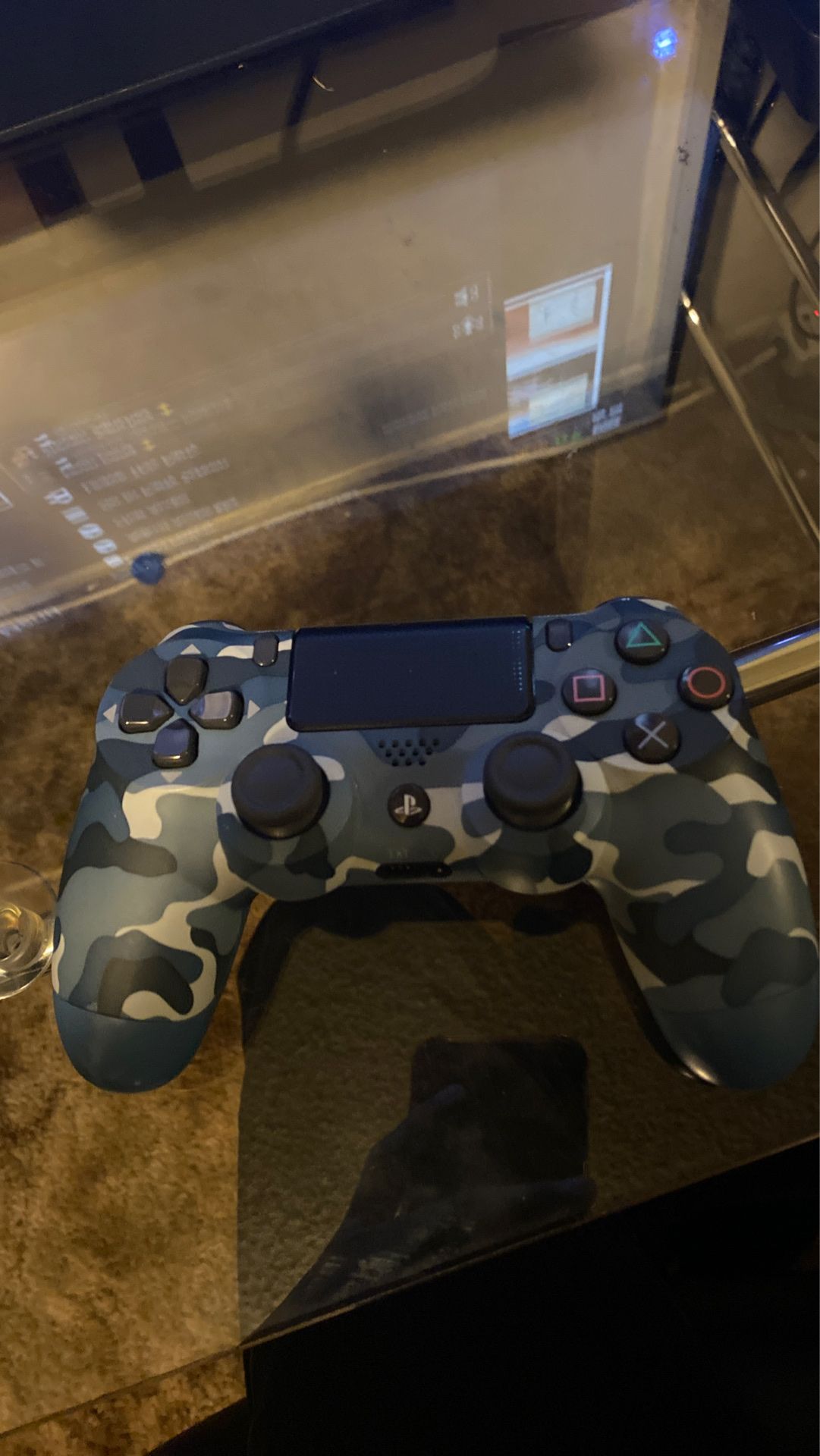 Blue Camouflage PLAYSTATION 4 controller