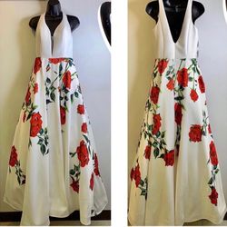 New With Tags Size 8 Floral Print Prom Dress $120