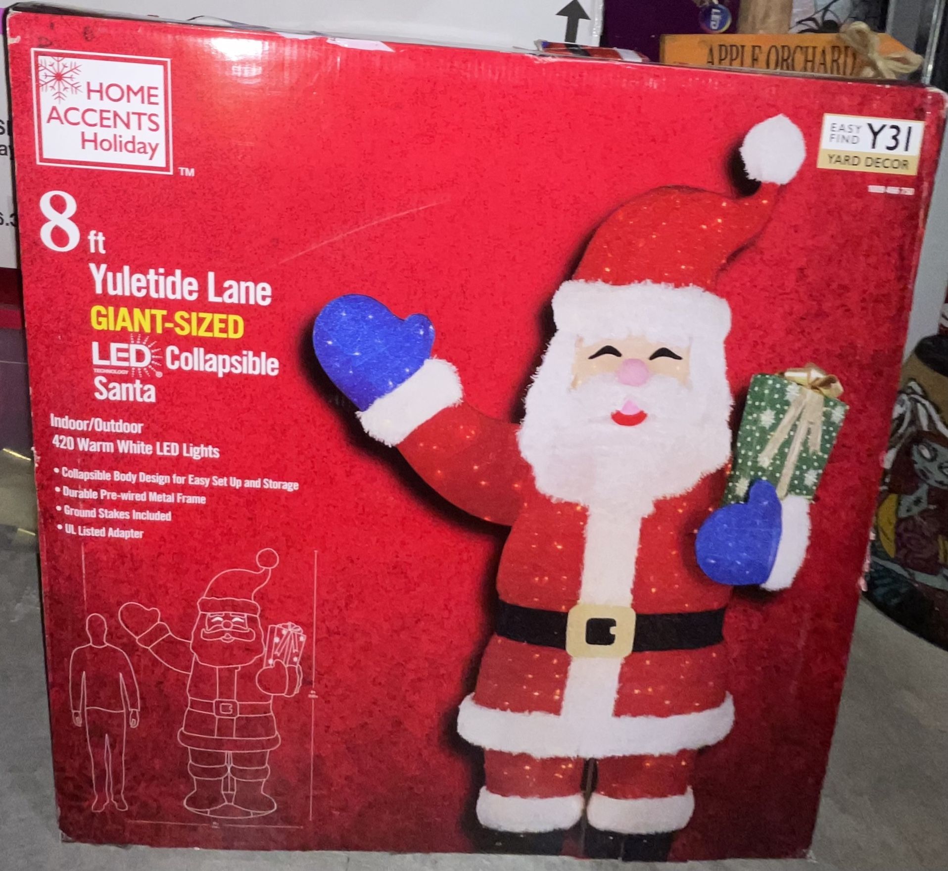 8ft Yuletide Lane GIANT SIZED LED Collapsible Santa,All Products : American Fashion Style Bags On Sale