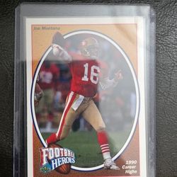 Joe Montana Fotball Heros Card