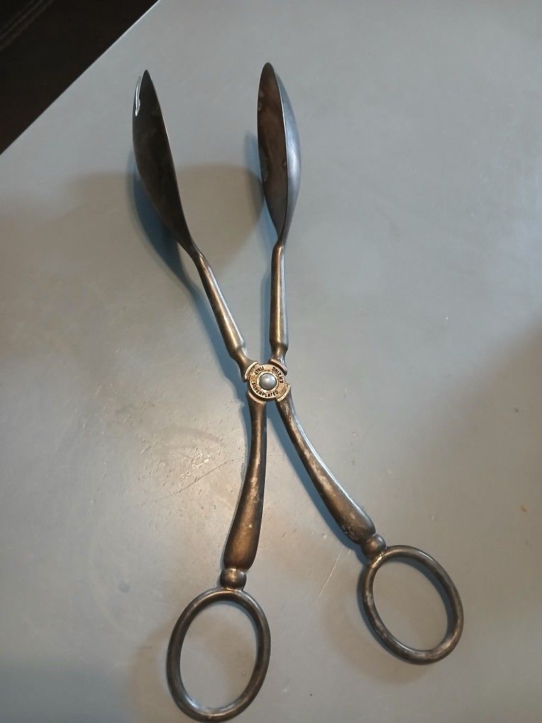 Silver plated Tongs