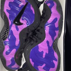 Nike Foamposite Purple Camo Size 10.5