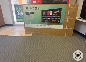 75 TV LG 4K Smart, HGTV $55 on my Financing free delivery six month warranty