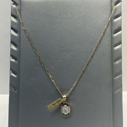 Gold Chain With Charm 14k 20 Inches 