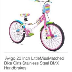 Girls 20 inch Avigo LittleMissMatched Bike