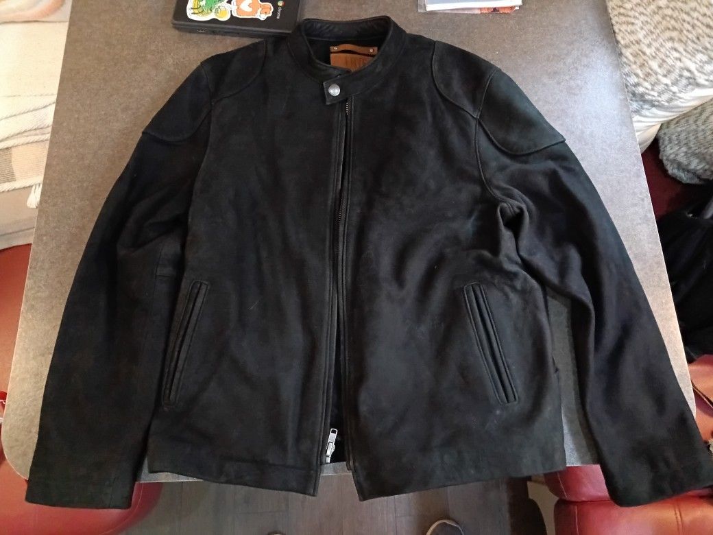 Frye Mens Lamb Leather Racer Jacket