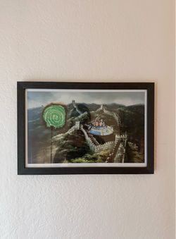 Framed ‘Rick & Morty’ 2019 Art Print – Dark Grey Wood Frame | Ready to Hang