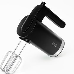 Cordless Hand Mixer, 3 Speed Rechargeable Hand Mixers Electric, Type-C Charging Cable Dual-head Whisk for Whipping Mixing Egg, Cake Dough, Mashed Pota